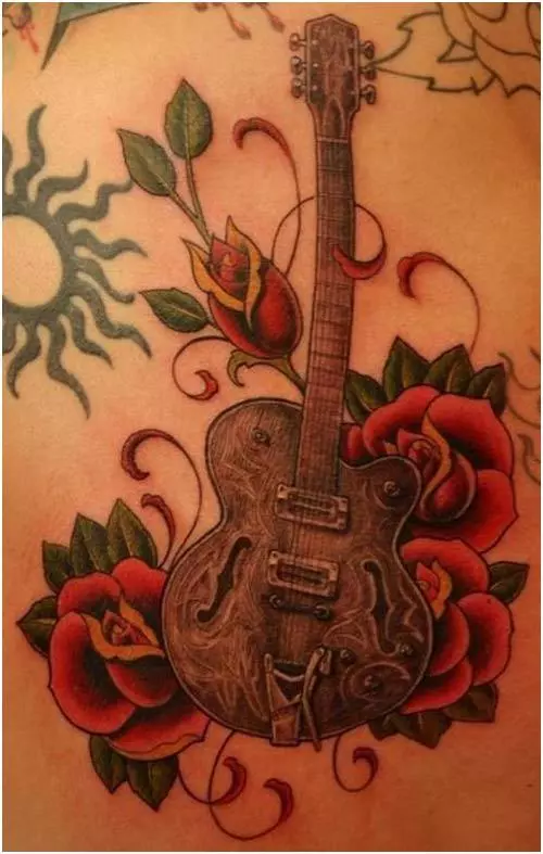 guitar tattoo designs