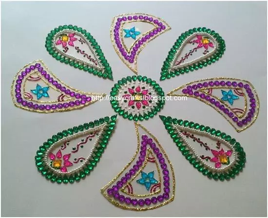 pattern rangoli designs using shapes