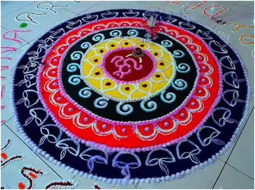 Rangoli great design without dots Rangoli great design without dots