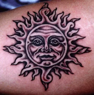 Face of the Sun Tattoo