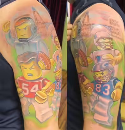 Football game tattoos Football game tattoos