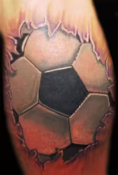 Football tattoo Football tattoo