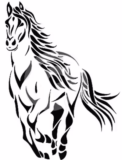 Horse Outline Tattoo Horse Outline Tattoo