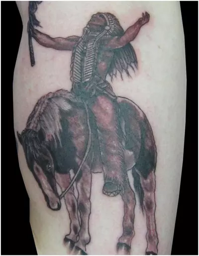 Horse with Rider Tattoo