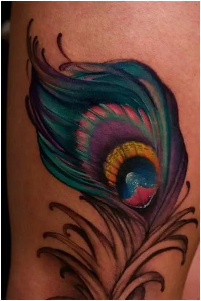  Peacock Feather Tattoo