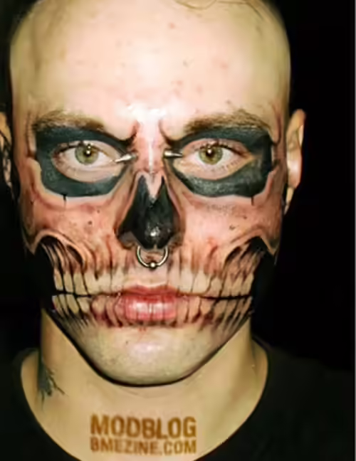 Skeleton face tattoo Skeleton-face-tattoo10