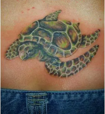 asian style turtle tattoo