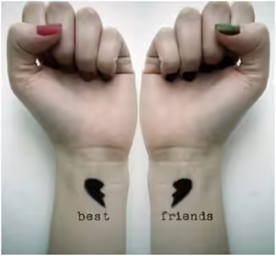 best friend tattoo for girls