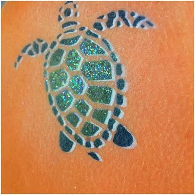brush turtle tattoo 