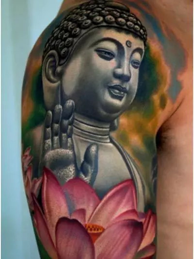 buddha with lotus