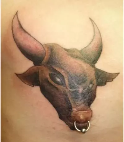 bull head tattoos designs