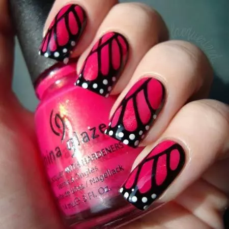 butterfly nail art designs