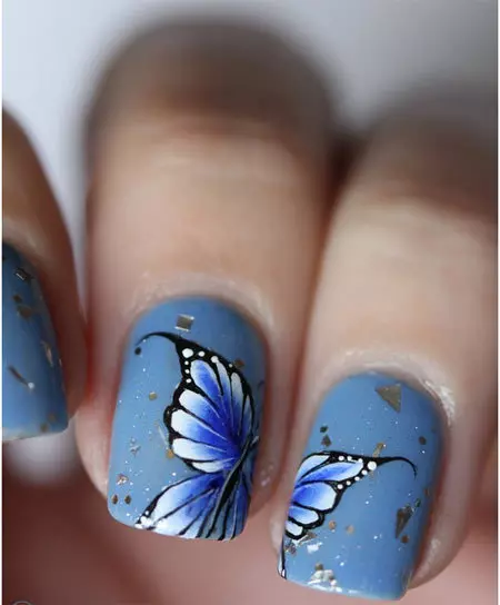 butterfly nail art 