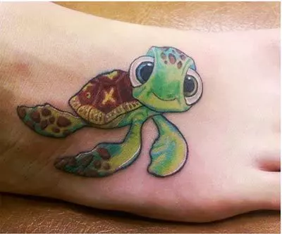 cartoon turtle tattoos