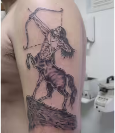 centaur tattoo art