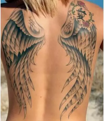 chinese angel tattoos