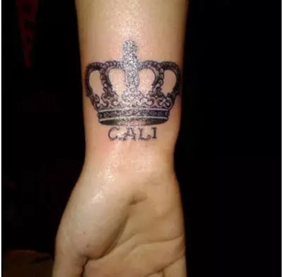 crown with names tattoos