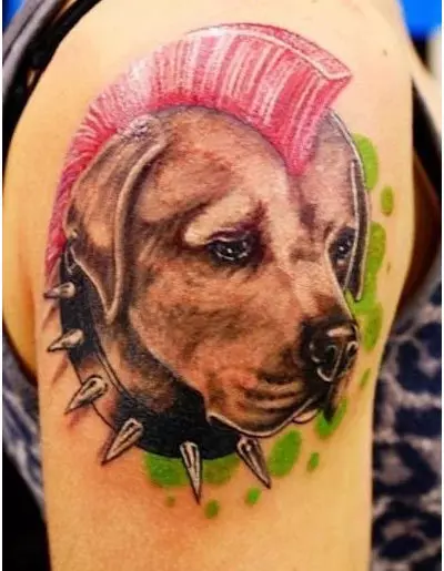 dog eyes tattoo