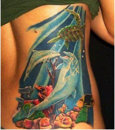 dolphins tattoo design