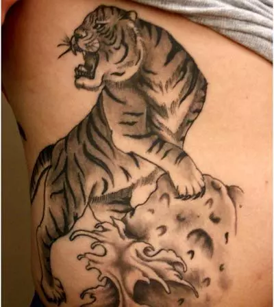 ferocious tiger tattoo