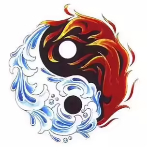 fire and water tattoo