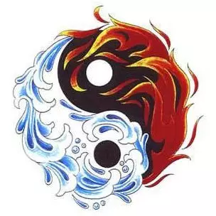 fire and water tattoo