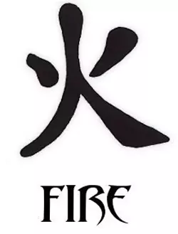 fire kanji tattoo