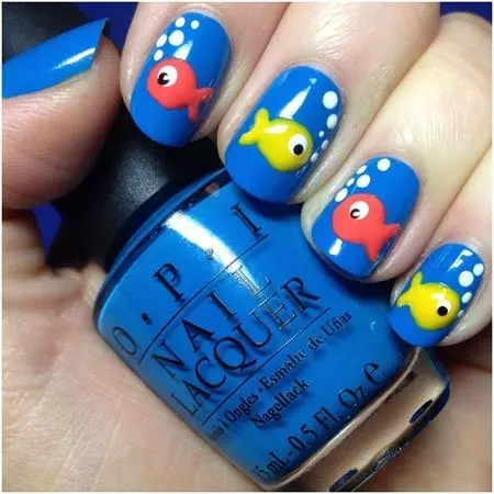 fish nails art