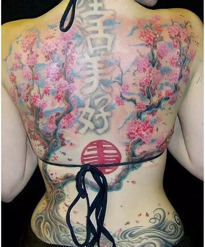 flower chinese tattoos