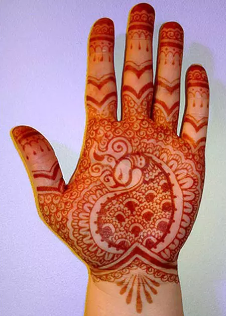 henna palm dsign