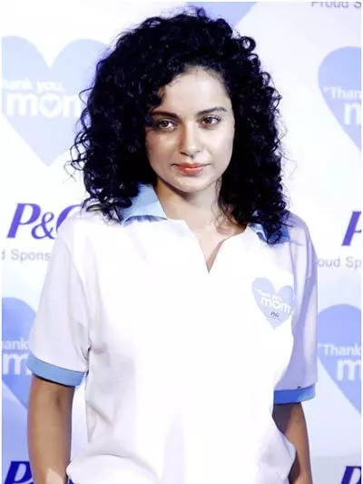 Kangana Ranaut without makeup at an event