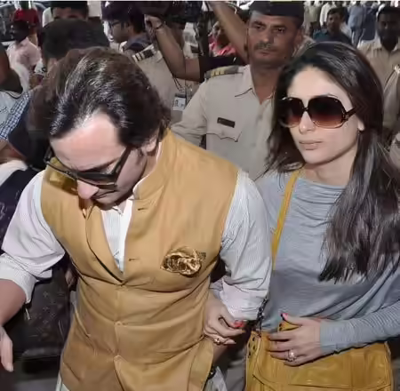 Kareena Kapoor no makeup look with Saif Ali Khan Kareena Kapoor no makeup look with Saif Ali Khan