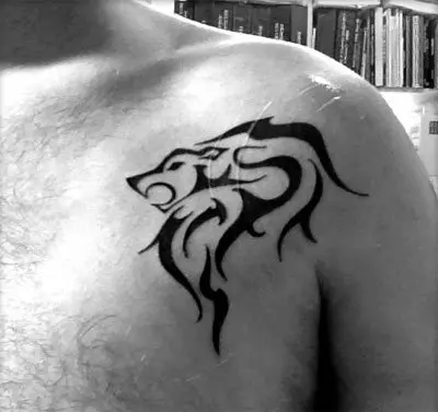 lion head tattoo