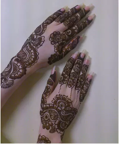 mehndi designs hands backside