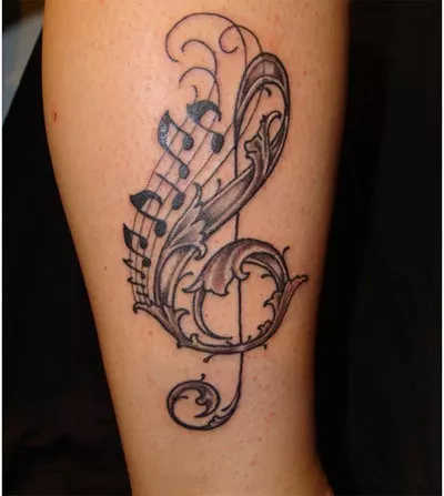 music tattoo designs for girls