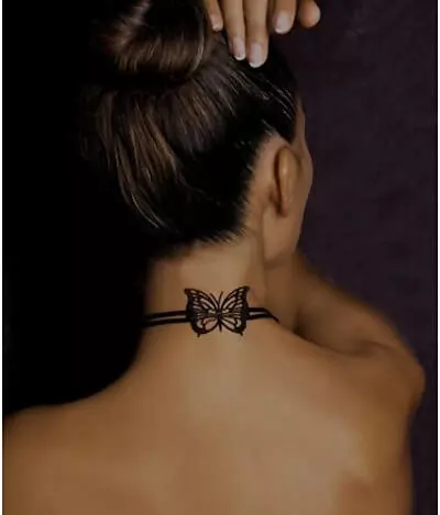 neck bow butterflies