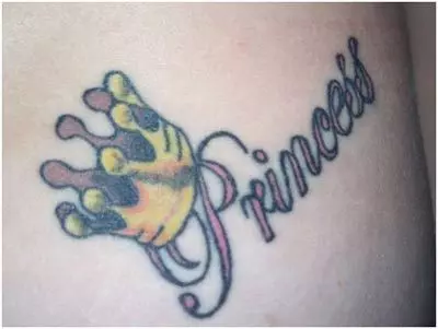 princess written underneath 