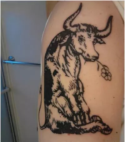 tamed bull tattoo