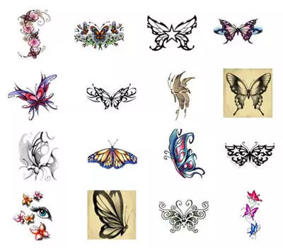 temporary butterfly tattoos