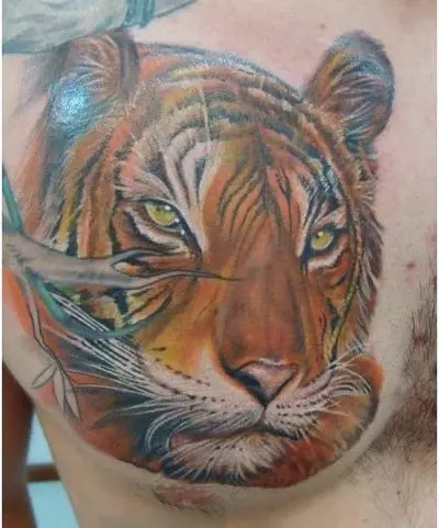 tiger head tattoo