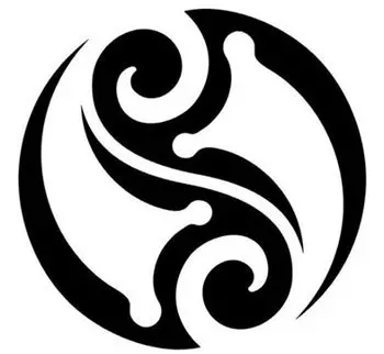 tribal yin and yang tattoo