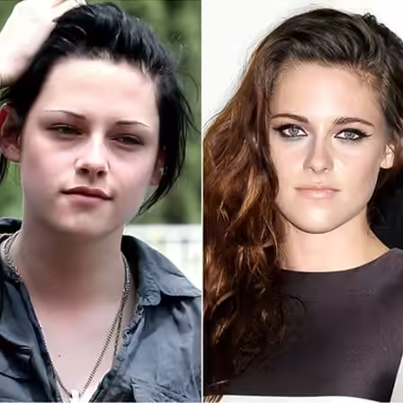 Look 2 of Kristen Stewart without makeup Look 2 of Kristen Stewart without makeup