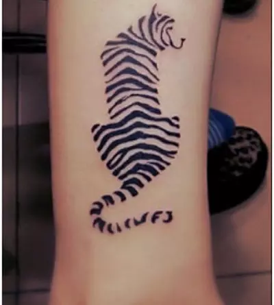 zebra stripe tattoo