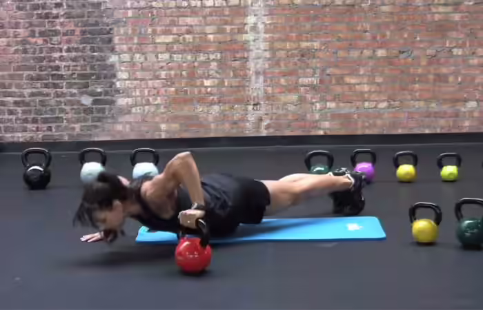 Kettlebell Push-up Kettlebell Exercises - Kettlebell Push-up