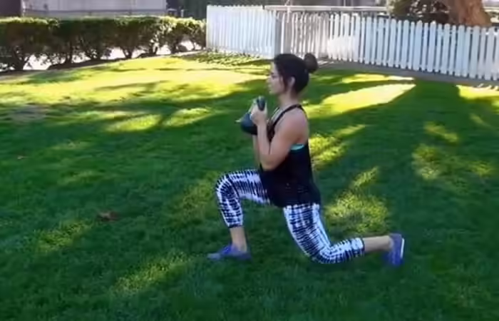 Kettlebell Goblet Lunge Kettlebell Exercises - Kettlebell Goblet Lunge