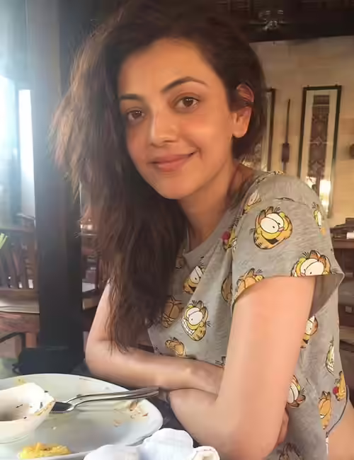 Look 5 of Kajal Agarwal without makeup Look 5 of Kajal Agarwal without makeup