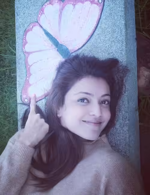 Look 6 of Kajal Agarwal without makeup Look 6 of Kajal Agarwal without makeup
