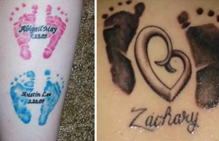 Baby Footprint Tattoo Designs