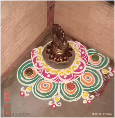 Corner Rangoli Designs 1