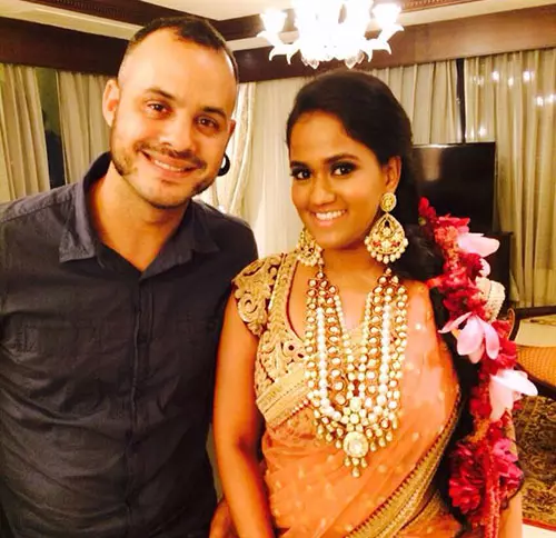 Arpita Khan in bridal makeup by Daniel Bauer